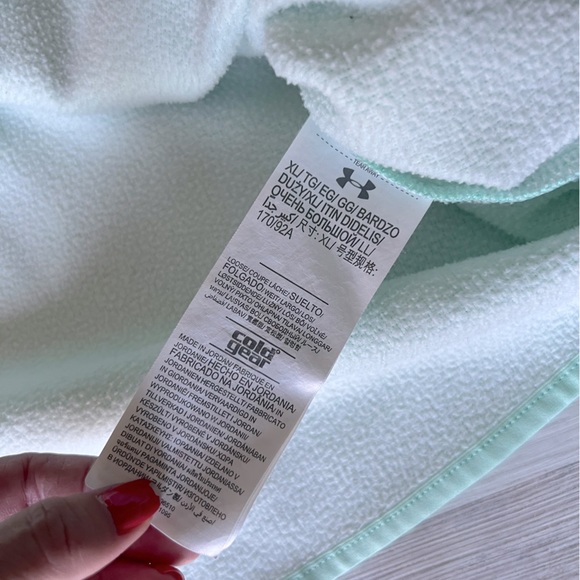 UNDER ARMOUR coldgear mint green sweatshirt size XL - Picture 7 of 16